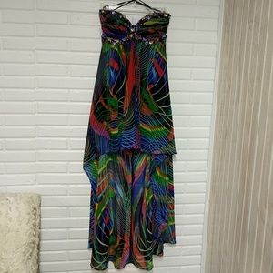 deb dress- high/low, size 7/9
